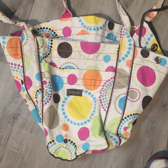 Thirty-One Colorful Circle Pattern Tote Bag - Picture 3 of 4